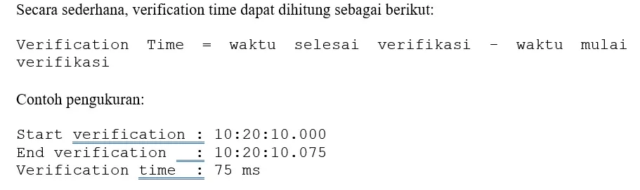 Grafik perbandingan kecepatan verification time algoritma Dilithium, Falcon, dan SPHINCS+